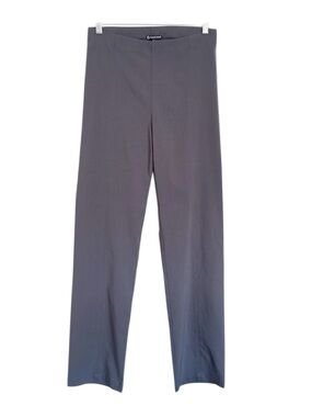 Franne Golde All Season Gray Classic Lite Straight Leg Stretchy Pants size 10